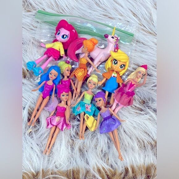 My Little Pony Other - Mix toys- My Little Pony GIRL Dolls 5”‎ McDonalds Collectables.